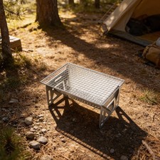 Convenient Folding Campfire Grill for Outdoor Cooking and Bonfire Events