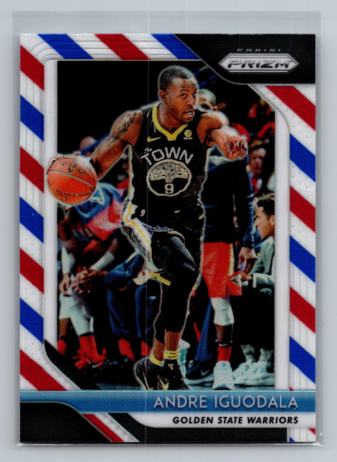 2018-19 Panini Prizm #262 Andre Iguodala Prizms Red White and Blue