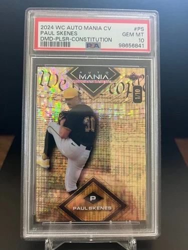 2024 Paul Skenes RC Wildcard Constitution /10 PSA 10 First Print (1/10)!!