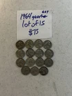 1964 Quarter Lot Of 15 #607