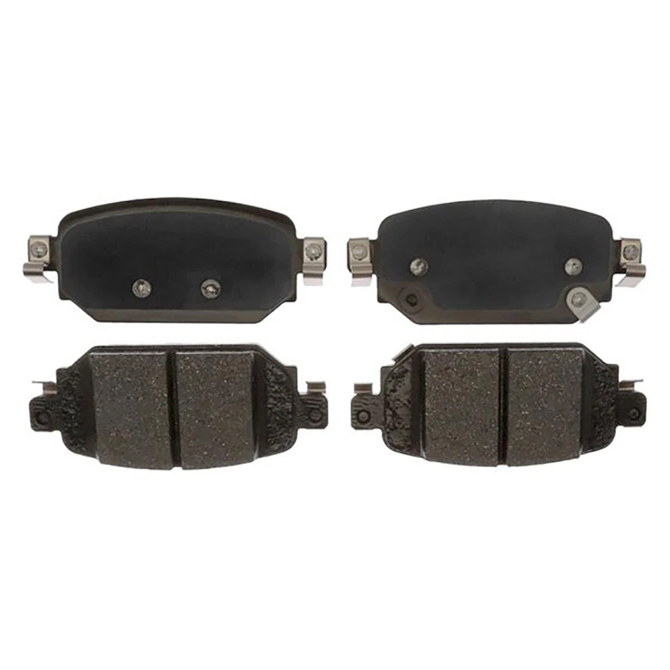 Kit de rotores de freno traseros + pastillas de cerámica y herrajes para Mazda 3 2017-2018 Foto 2 de 4