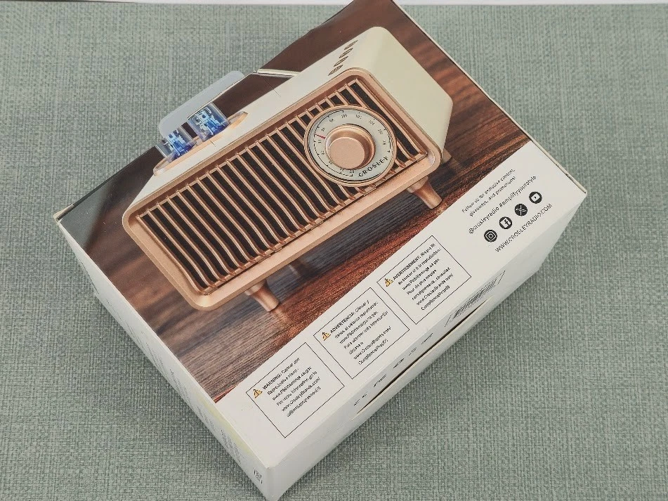 Crosley CR3043A-WS Milton Portable Rechargeable FM Radio Bluetooth-White Sand - Image 3 of 3