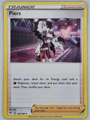 Piers 165/189 Pokemon - Sword & Shield Darkness Ablaze MP