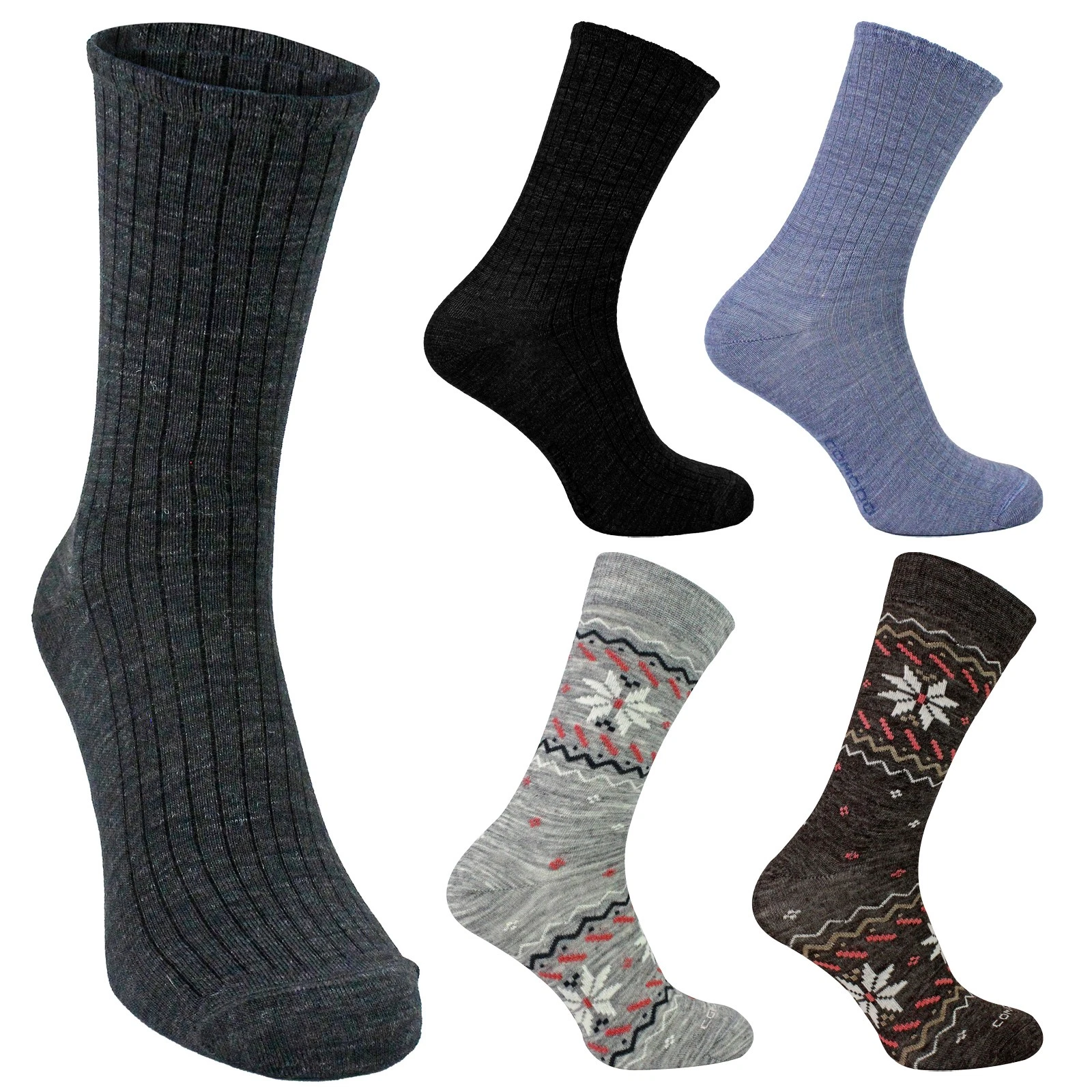 Comodo - Mens Ladies Alpaca Merino Hiking Socks | Breathable Lightweight Socks