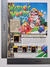 Warios Woods Advertisement Original Print Ad / Poster Game Gift Art