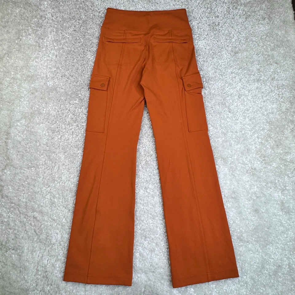 Pantalón cargo recto Athleta Delancey naranja para mujer XS Petite Foto 2 de 4