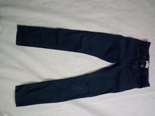 Kids Zara Girls Collection Navy Denim Jeans Adjustable Waist Size 9 - 134 CM