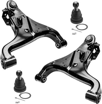 Front Lower Control Arms Upper Ball Joints for Infiniti QX56 Nissan Titan