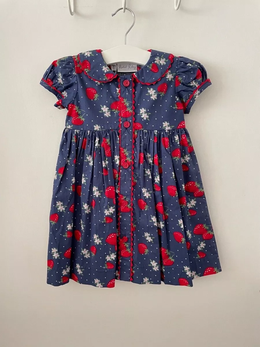 REDUCED RACHEL RILEY STRAWBERRY PRINT DRESS WITH BLOOMERS age 18m BNWT