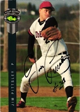 Jim Pittsley #314 Signed 1992 Classic Four 4 Sport RC MLB Baseball Card AUTO