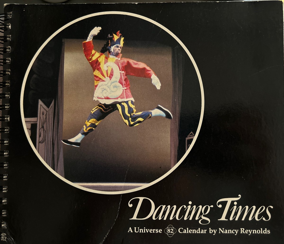 Vtg Dancing Times A Universe 1982 Calendar/Notes by Nancy