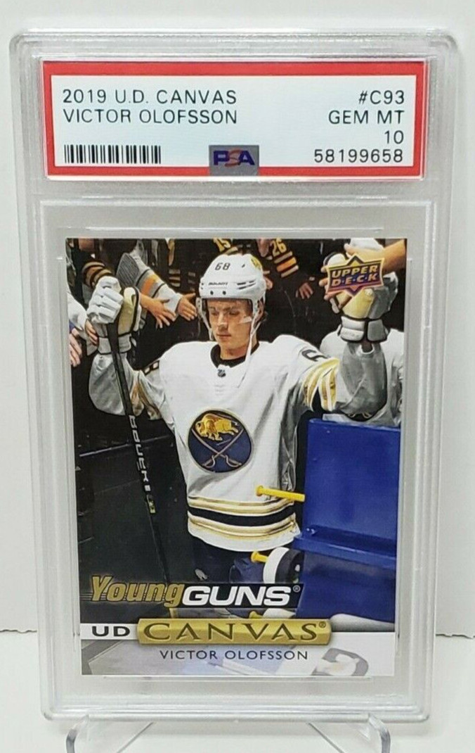 Victor Olofsson 2019 Upper Deck #C93 UD Canvas Young Guns - PSA 10 Gem Mint
