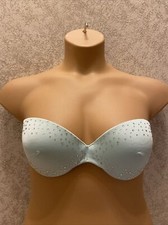 Victoria Secret Bikini Top. Padded Push-up With Rhinestones. Size 34d