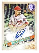 2018 Topps Gypsy Queen AUTOGRAPH KODA GLOVER Washington Nationals ON CARD AUTO