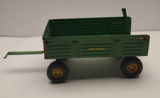 The ERTL Green Barge Wagon Made In USA 1/16 - 8” Long 4.5” Wide