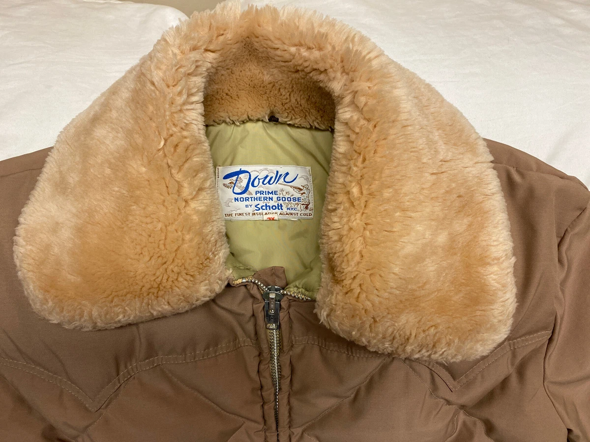 Vtg SCHOTT JACKET W/ PRIME NORTHERN GOOSE DOWN SZ XL Full Zip *See  Description* | eBay