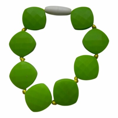 Lil' Jumbl Bpa-Frei Lebensmittelqualität Baby Zahnen Armband BT015 Grün