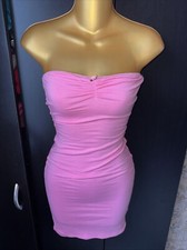 SUMMER SALE Pink Bodycon dress women's size Small Stretchy