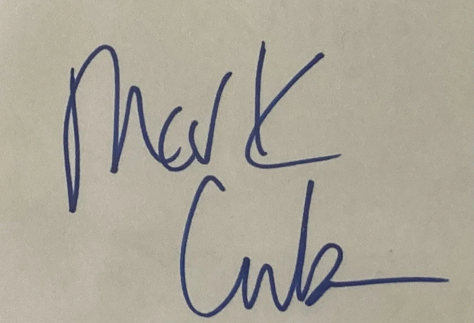 Mark Cuban Dallas Mavericks Owner Signed 3x5 Card BAS Authentic Autograph - Image 2 of 4