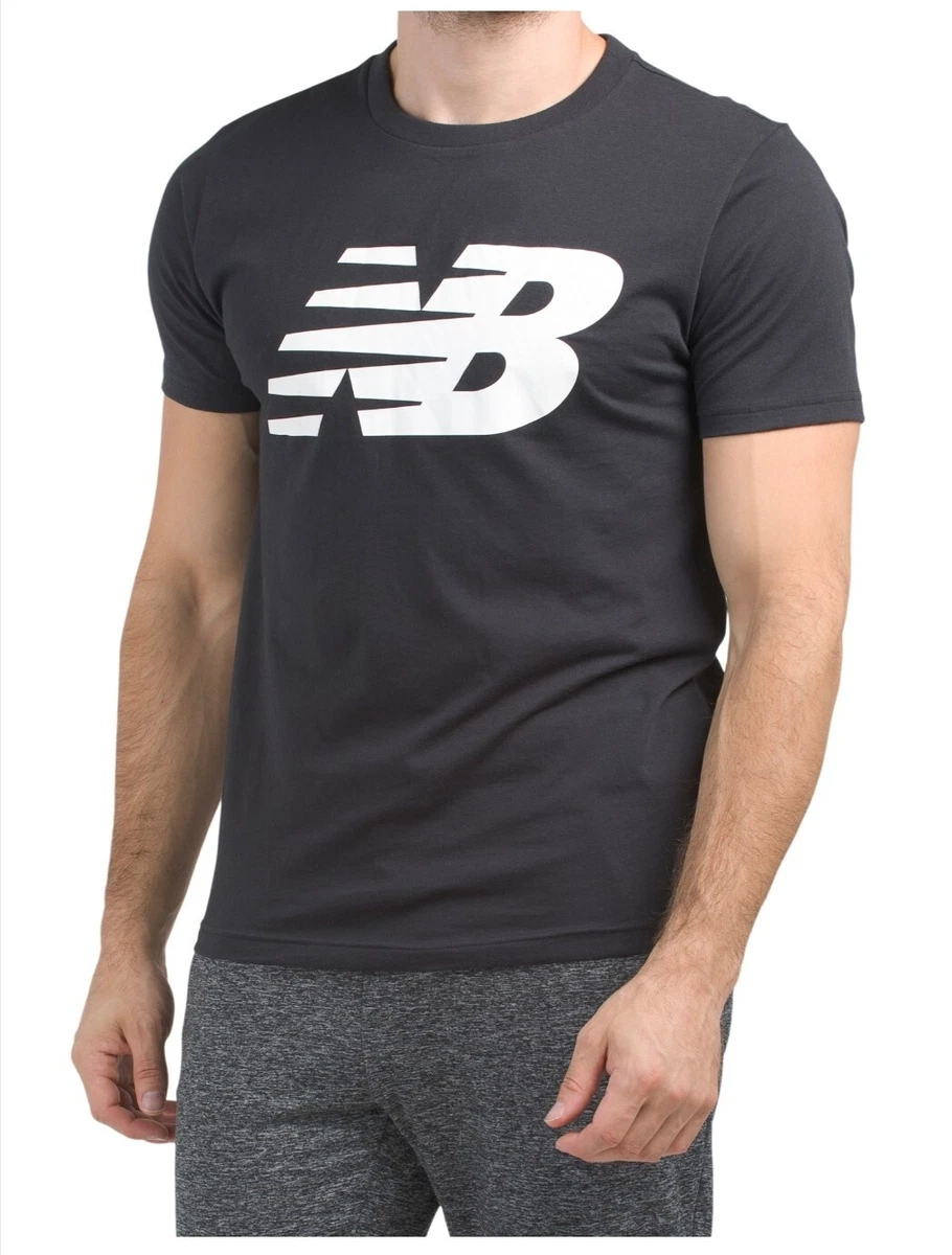 New Balance Essentials Classic NB Black Tee Extra Large | eBay