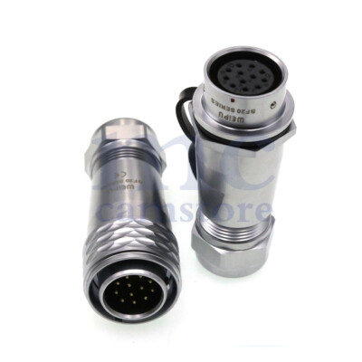 Weipu SF20 12 Pin 5A Docking Bulkhead Plug Socket,Industrial Aviation Connector
