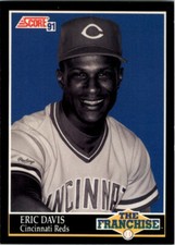 Score 1991 #863 Eric Davis The Franchise Cincinnati Reds Baseball Card