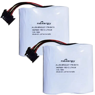 2Pcs 3.6V 1756-BATA 1756-BATM 19000mAh PLC Non-Rechargeable Industrial Battery