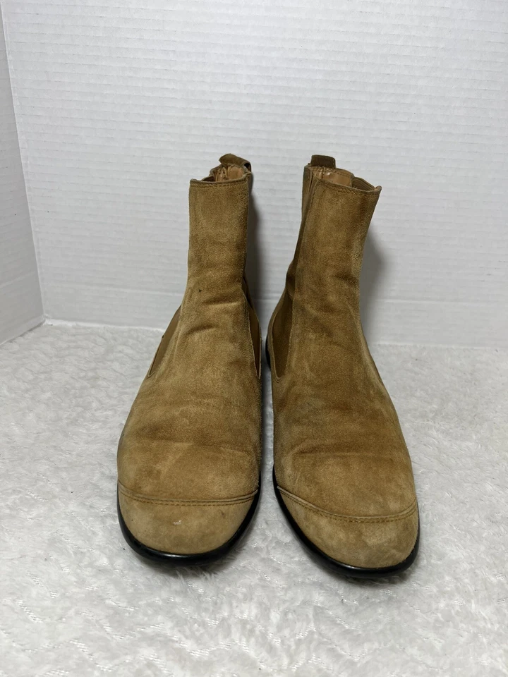 Bota Chelsea italiana interactiva de gamuza tostada HOGAN para mujer talla 8 Foto 2 de 4