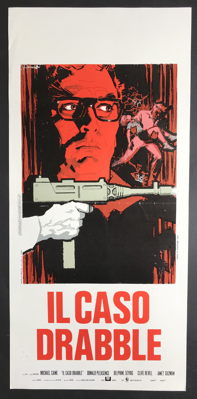 Locandina originale film Il caso Drabble (1974) - Regia di Don Siegel