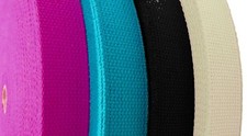 1" Width Solid / Plain colors Heavy Cotton Webbing for DIY handmade U.S.