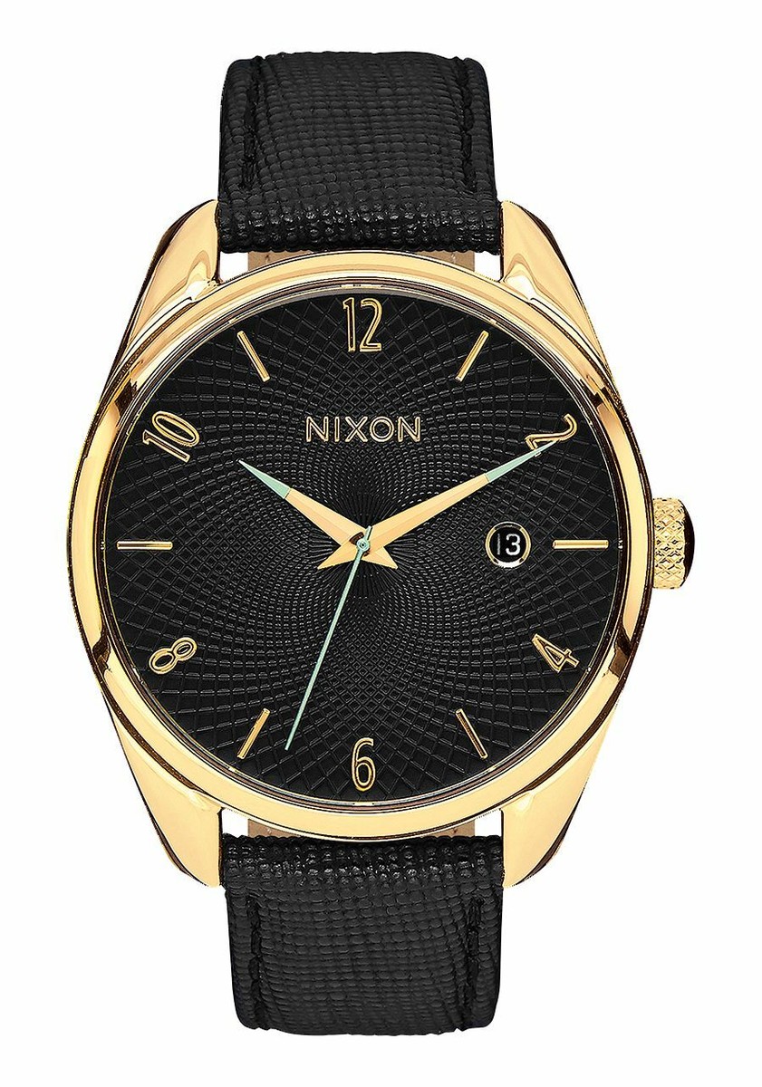 Nixon Bullet Black Dial SS Leather Quartz Ladies Watch A473  display picture 1