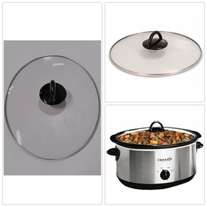 Glass Oval Lid Crock Pot 64451ld C Np Rival Replacement Top Slow Cooker Cover Ebay