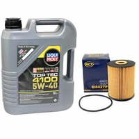 MotoröL ÖL ÖLfilter Set SH427P Toptec 5W40 5 Liter FüR Audi Seat VW Ford Porsche
