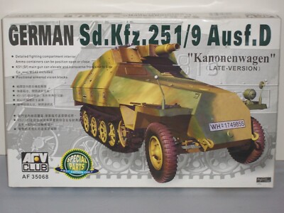 AFV 1/35 Scale German Sd.Kfz.251/9 Ausf.D ''Knonenwagen'' (Late-Version)