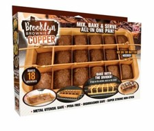 Gotham Steel Brooklyn Brownie Pan with Built-in Nonstick Slicer
