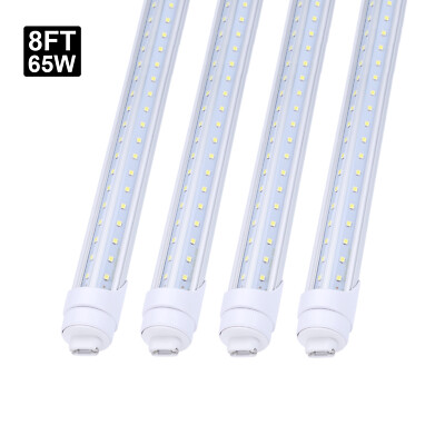 T8 8FT R17D HO 8 Foot Led Tube Light Bulbs 65W Rotatable 8' Led Shop Light 6000K