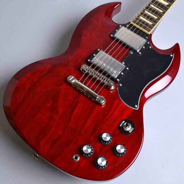 Burny SRSG55 Cherry Electric Guitar SG Type Burny for sale online 