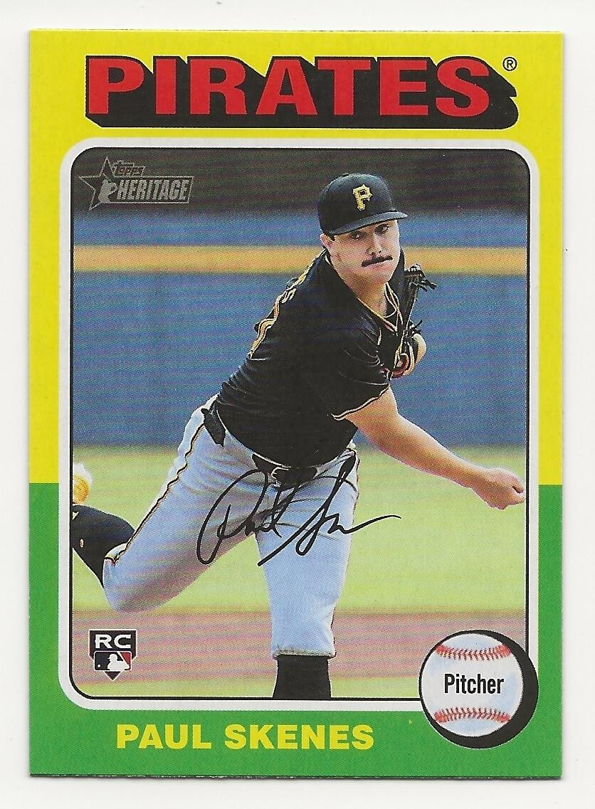 2024 Topps Heritage High Number PAUL SKENES Rookie Card #594