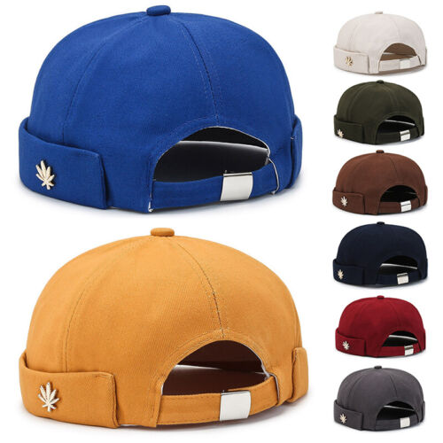 Männer Frauen Solide Bowler Hut Casual Brimless Soft Top Retro Stil Kappe : - Bild 2 von 22