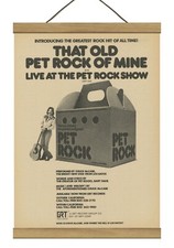Pet Rock Original Promo Ad, Mounted w/Magnetic Frame!