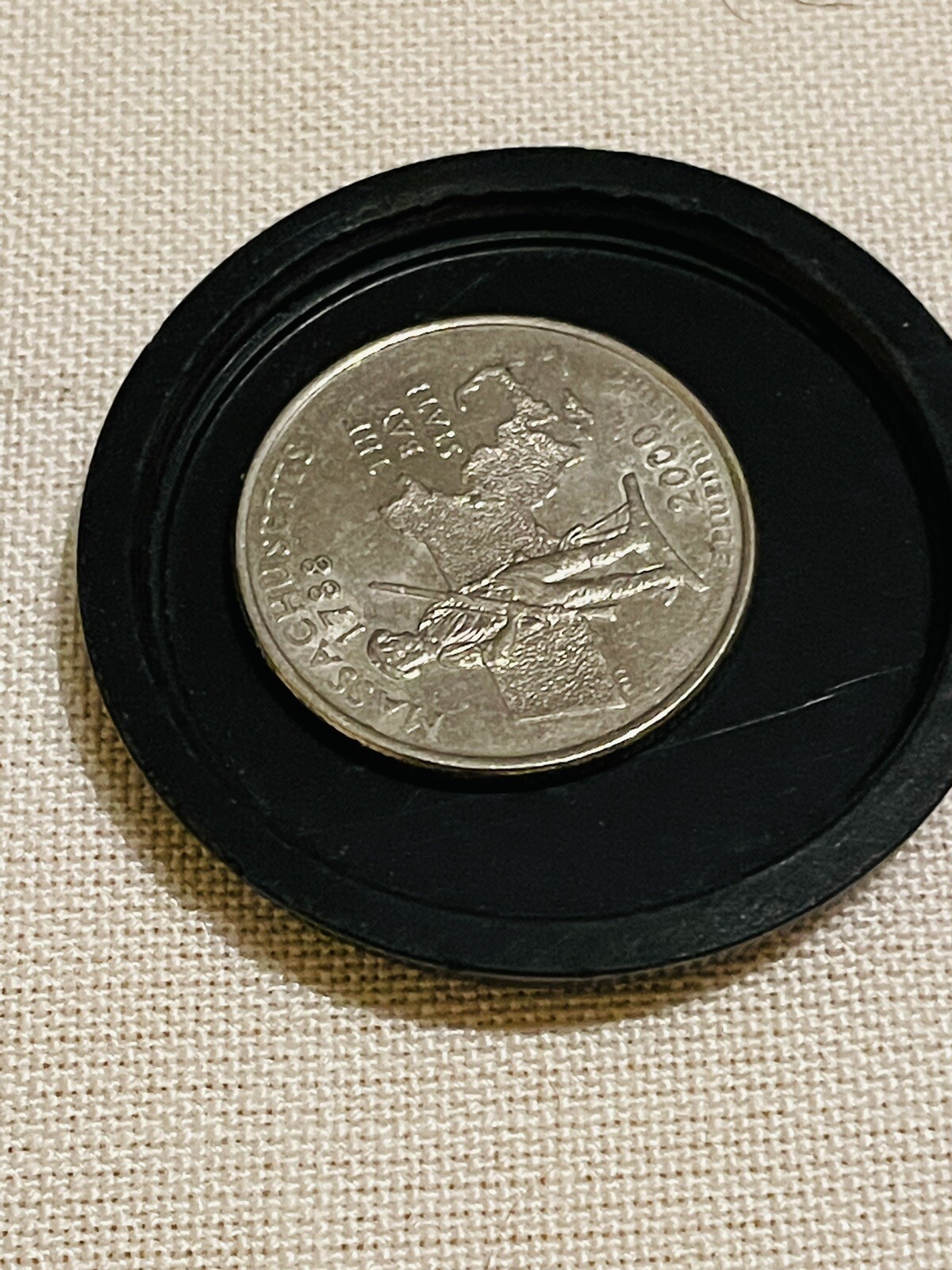 Antique Stamp Box Massachusetts Benefit Life Association Newton