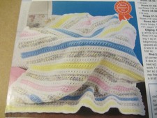 Crochet Soft Stripes Baby Afghan Pattern;  re...
