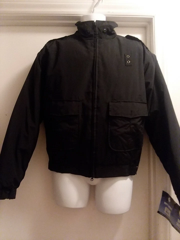 NUEVO CON ETIQUETAS Para hombres M Negro ROTHCO 7665 Chaqueta de Trabajo Forro Extraíble Equipo de Seguridad Pública P* Foto 4 de 4