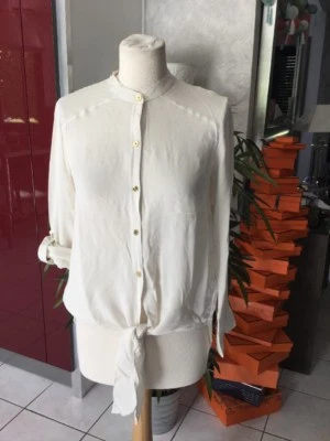 Chemise MICHAEL KORS taille XS/S/M Soie ecru Impeccable - Photo 1/4