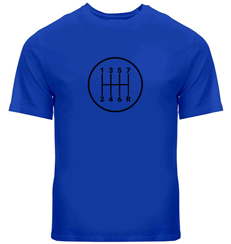 Manual Transmission Gears Shift Pattern 7 Speed Stick T-Shirt Manual Gearbox Car - Picture 22 of 34