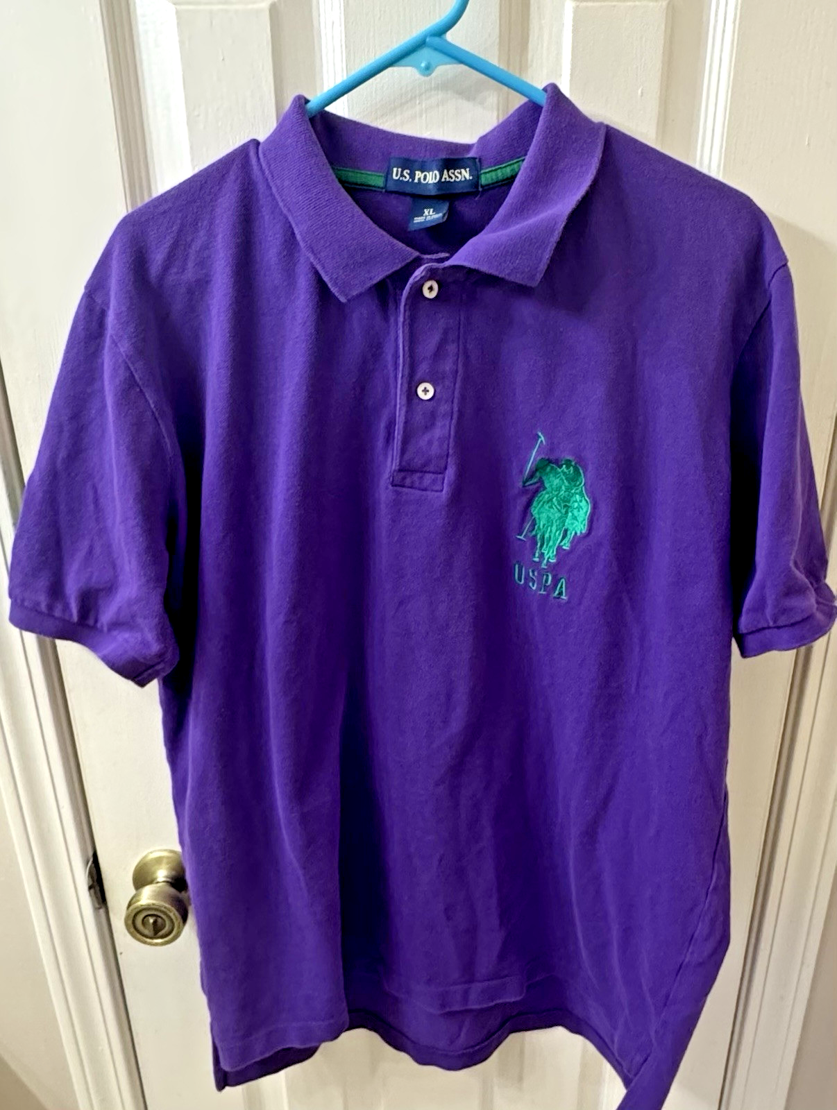 Polo Ralph Lauren polo manica corta viola XL verde polo pony numero 3