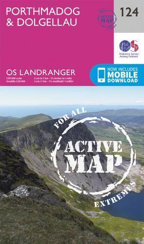 Thumbnail - Porthmadog & Dolgellau (map) Os Landranger Active Map