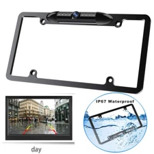 Backup Camera Night Vision HD Parking Reverse License Plate Frame Car Rear View