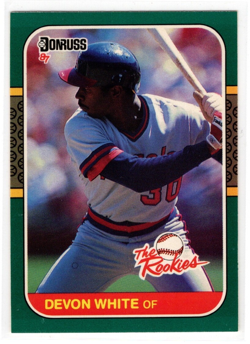 DEVON WHITE ANGELS  1987 DONRUSS THE ROOKIES #8
