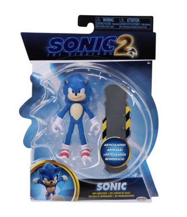 2022 Sonic The Hedgehog 2 Movie SONIC 4” Action Figure Sonic 2 192995412712